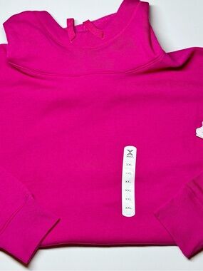 NWT Xersion Hot Pink Fleece Hoodie Women’s XXL Mock Neck Pullover Soft Sweatshir